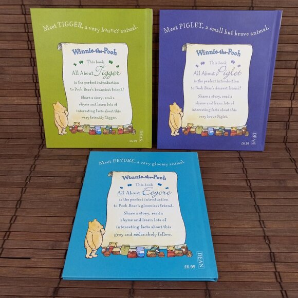 Lot 3 Winnie The Pooh Books All About Piglet Tigger Eeyore Disney 2018 - Picture 2 of 14